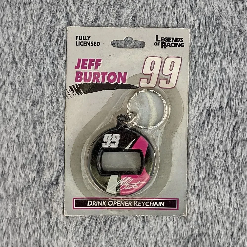 Legends of Racing Jeff Burton‎ #99 Drink Opener Keychain